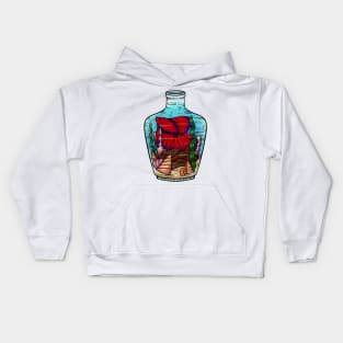 Fish in a Bottle Kids Hoodie